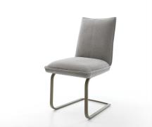 DELIFE Sledemodel Lelio-Flex zachte stof met structuur grijs sledemode...