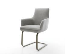 DELIFE Sledemodel Heira-Flex met armleuning zachte stof met structuur ...