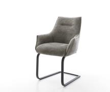 DELIFE Sledemodel Alja-Flex met armleuning bouclé zacht mud sledemodel...