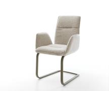 DELIFE Sledemodel Vinja-Flex geweven stof beige sledemodel vlak afwerk...