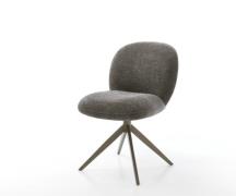 DELIFE Draaistoel Nube-Flex bouclé zacht mud kruisframe breed afwerkin...