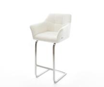 DELIFE Barstoel Yulo-Flex Bouclé zacht Beige Vrijkantelframe plat roes...