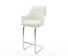 DELIFE Barstoel Alja-Flex Bouclé zacht Beige Vrijkantelframe plat roes...