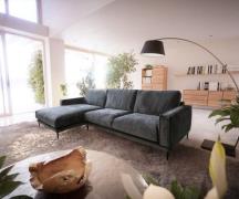 DELIFE Hoekbank Sottil 290 x 165cm Chenille grijs recamiere links