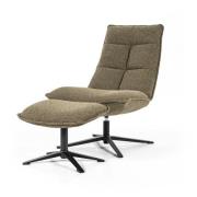 Relaxfauteuil Marcus met voetenbank | Groen