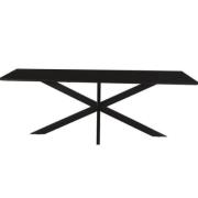 Eettafel Oslo Spider Black Acasia 220 cm