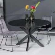 Ronde eettafel Oslo Black Acasia 130 cm