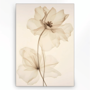 Wandkleed White Flowers - Small