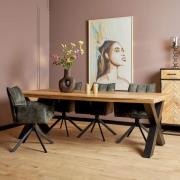 Eettafel Denver | 220 cm | Rechthoek | X-poot