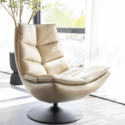 Fauteuil Sven - beige boho leder