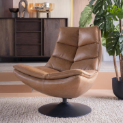 Fauteuil Sven - cognac boho leder