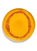 Serax FEAST Yellow Swirl-Stripes L serveerschaal 35 cm