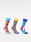 Happy Socks Super Dad sokken in 3-pack giftbox