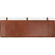 leren hoofdbord RISTO 180 x 50 cm - Beetle Brown