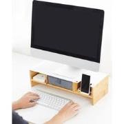 Furniteam - Multifunctionele Desk-organizer met Grijze Opvouwbare Lade...