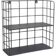 LOFT42 Racky Wandrek Vierkant - Metaal - Mat Zwart - 42x42x17