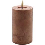 Mansion atmosphere led kaars rustic copper  12,5x7,5cm