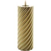 Mansion atmosphere swirl led kaars goud 20x7,5cm