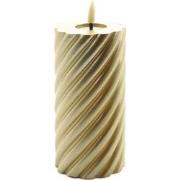 Mansion atmosphere swirl led kaars goud 15x7,5cm