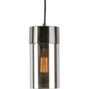 Leitmotiv Lax - Hanglamp -Glas - gun metal - 12x24,5cm