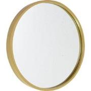 Fragix Boston wandspiegel rond - Goud - Metaal - Ø35cm - Industrieel