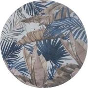 Vloerkleed Palm Blue Rond ø160 cm