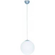 SPHERE Pendel Wit + satin nikkel 1x 60W E27 D30