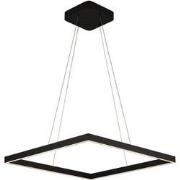 GURI LED pendel 60x60cm 64W 3000K zwart dimbaar