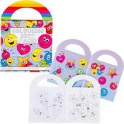 Decopatent® Uitdeelcadeaus 48 STUKS Vrolijke Smiley Kleurboekjes met S...