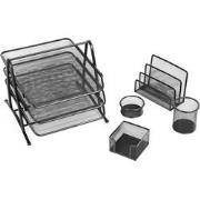 Decopatent® 5 Delige Bureau Organizer SET - Pennenbakje - Mesh metaal ...