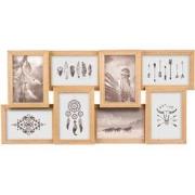 Decopatent® MDF Fotolijst Collage voor 8 Foto's van 15x10 & 10x15 Cm -...