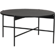 Skye ronde houten salontafel zwart - Ø 89 cm