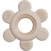 Siliconen Baby Bijtring Speelgoed Hout Beige