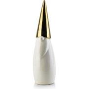 Decoratief beeld Kerstman  Goud – Wit – H25cm