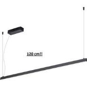 GURI LED pendel 38W 3000K 1200mm zwart dimbaar (3m kabel incl)