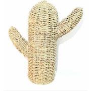 Fine Asianliving Handgevlochten Jute Cactus Decoratie 50x50cm