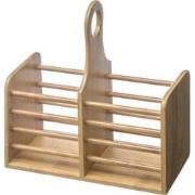 Decopatent® Bestek Organizer - Bamboe hout - 2 grote vakken - Keuken b...