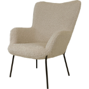 Rosemarie teddy fauteuil bruin