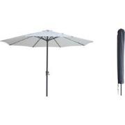 Kopu® Madrid 350 cm Grote Parasol Rond met Beschermhoes - Creme