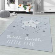 Tapijtenloods Play Vloerkleed Kinderkamer Little Star Laagpolig Grijs-...