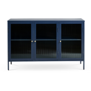 Katja metalen sideboard blauw - 132 x 40 cm