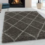 Tapijtenloods Harmony Soft Shaggy Hoogpolig Vloerkleed Taupe- 140x200 ...