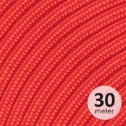 ROL 30 Meter strijkijzersnoer ROOD 3X0.75mm