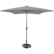 Kopu® Altea Parasol Vierkant 230x230 cm met Windvanger - Lichtgrijs