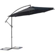 SenS-Line - Menorca Parasol Black Ø300 Cm - Zwart