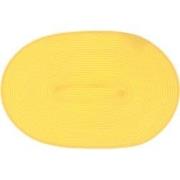 Unique Living - Placemat Daisy - Ovaal - Rotan - Geel - 45x30cm