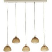 Light & Living - Hanglamp BISHO - 140x19x14cm - Bruin