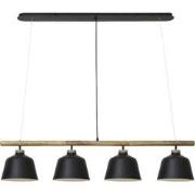 Light & Living - Hanglamp BANU - 132x25x30cm - Zwart