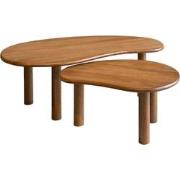 Livingfurn - Salontafel Nubi set of 2 - Mangohout