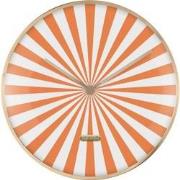 Karlsson - Wandklok Candy Swirl Dome - Bright orange & white- Ø40cm